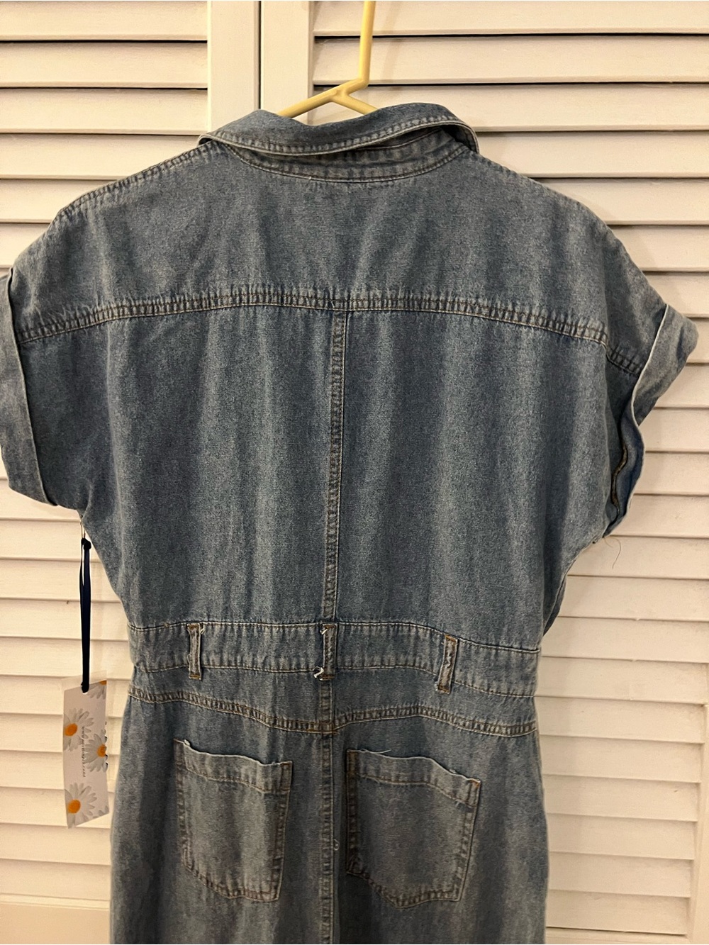 NEW Given Kale Blue Jean Dress Medium - boutique brand - Picture 8 of 8